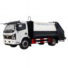 东风福瑞卡 9方压缩垃圾车 后装挂桶式垃圾压缩车 8吨容量