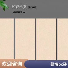 陶瓷干挂幕墙砖 园林水景幕墙瓷砖 600x1200光面仿石pc砖