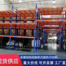 定做1-8T承物架批发组装横梁式货架重型托盘货架库房货物堆高铁架