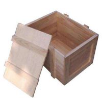 济南铭杰木质包装箱 厂家专业定做 钢边箱 铁皮包角木箱