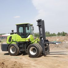 土木工程用越野叉车3.5吨四驱起重装卸搬运车工地叉车卸砖搬运