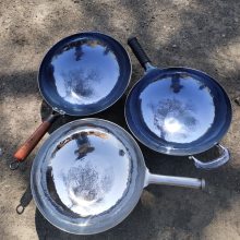 山东章丘铁锅哪里买山东章丘手工锻打铁锅