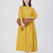 紫布语夏 宽松大版棉麻女装货源 品牌撤柜女装尾货折扣店 库存尾货供应链
