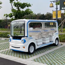 8座无人驾驶观光车 定制化可爱外形 时速25km