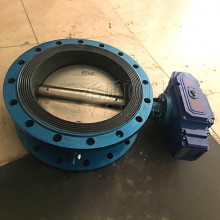 承质 U型法兰对夹式中心型软密封船用电动蝶阀 青铜阀板海水阀