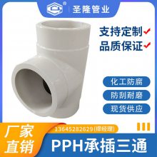 圣隆 PPH三通-PP管件 化工管道 耐酸碱腐蚀 厂家直售