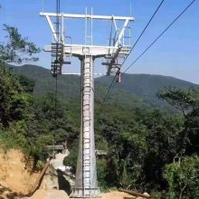 涂层无气泡电力钢杆 银色耐张杆 小型电力杆 高空加固塔 润琪厂家