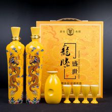 将军罐景德镇陶瓷手绘特大号仿古酒坛居家摆件花瓶