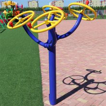 户外公园健身器材地埋式大转轮 主管114圆钢管 广场路径锻炼上肢