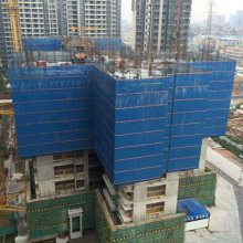浙江楼房外墙安全围挡 金属圆孔爬架网 施工防护网片