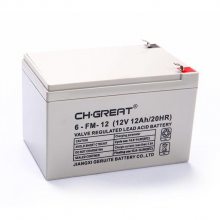 CHGREAT蓄电池6-FM-12 12V12AH/20HR消防主机 电梯 音响 广播系统