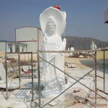 石雕滴水观音、汉白玉南海观音、观音坐像雕塑