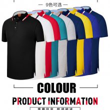 夏季翻领工作服定做棉质短袖polo广告衫活动团体服定制t恤印字