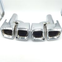 厂家直销奔驰汽车W212/E63c级S级E级08-13年改装消声器四出直插式通用不锈钢抛光尾喉嘴