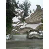 动物麒麟雕塑，发光景观雕塑，不锈钢发光麒麟雕塑厂家