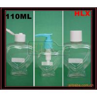 供应PET HDPE 115ML塑料瓶 化妆品透明塑胶瓶 心型瓶 包装瓶 瓶子