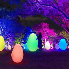 LED发光石头灯幻彩草坪灯景观灯公园景区亮化装饰氛围石头灯