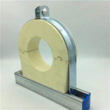 亿健管道生产加工 卡箍型保冷固定管托 隔热型聚四氟乙烯滑动支座