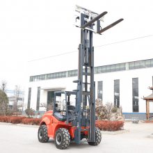 越野叉车柴油四驱升降燃油搬运装卸叉车铲车3.5吨叉车