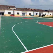 山东硅PU篮球场施工，弹性塑胶球场地坪铺设，硅PU篮球场地面