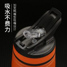 带吸管保温杯 保温保冷不锈钢运动水杯 骑行户外运动杯子 吸嘴有吸管不锈钢保温杯 时尚礼品保温杯