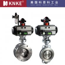 进口双偏心蝶阀 安装方式灵活 科恩科KNEK