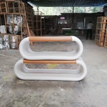 创意蛋形前台雕塑 室内玻璃钢工艺品 定制厂家