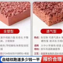 全塑自结纹塑胶跑道 室外娱乐休闲场所专用 维护简便 可提供设计