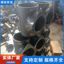 建筑排水管道立管检查口定制 DN300钢制镀锌沟槽连接检修口现货