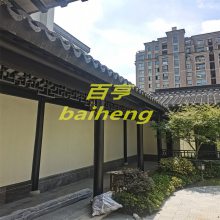 温岭塑料雨水管pvc成品檐沟仿古铜色屋面排水系统封檐板瓦口板代理商
