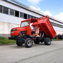 鑫明机械 小型农用四驱车 单缸柴油机家用小四轮运输车 可自卸