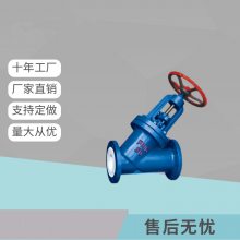 南高阀门J45F46直流式截止阀 Y型截止阀 DN125 法兰 手动阀