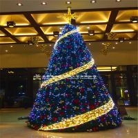户外LED景观圣诞树灯光编程RGB灯展树义乌圣诞厂家华亦彩定制制作2021款式新颖圣诞节庆装饰