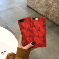 韩国复古红色爱心苹果x手机壳iPhone8/7plus/6S磨砂硬壳创意女款