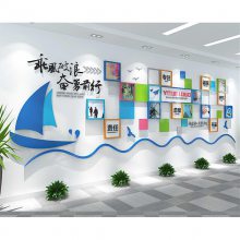 常州企业文化墙3d立体亚克力照片墙贴办公室团队风采创意展示装饰定制