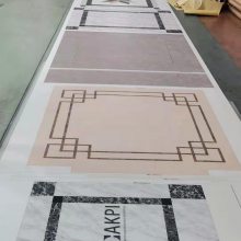 乐佑地板 定制PVC塑胶地板电梯地垫轿厢地板PVC材质3D图案定制LOGO防水迎宾垫定制