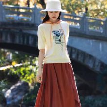 鼎成麻业23夏大码女装品牌折扣尾货批发 棉麻女装货源