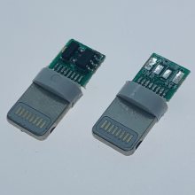 Lightningͷ/8PIN/ʽƬ/180SMT/¶7.0mm˿ Բ ˿