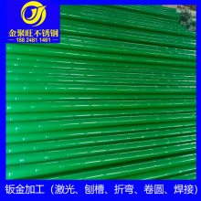 304不锈钢管 面包管花纹彩色管 201钛金色 仿真木纹转印