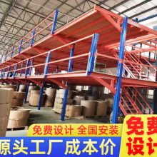 搭建仓储钢平台工厂办公库房隔二层阁楼货架订制拆装回收重型货架