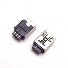 MINI USB 5P焊线式母座——180度双面焊线式