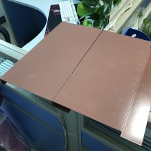 温州乐清走廊G型铝扣板吊顶 密拼咖啡色铝合金扣板厂家