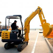 23型挖掘机 农用小型挖掘机 农用果园履带挖掘机 大臂侧摆挖沟机