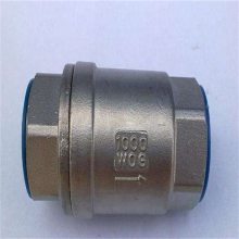 H12W-16RL 316L不锈钢丝扣连接弹簧升降式止回阀