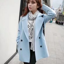 2020杂款库存呢子大衣女 女装时尚毛呢大衣批发 女式大衣尾货厂家