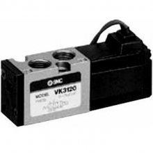 VK3120-5G-M5现货smc原装VK系列 5通电磁阀直动式座阀 弹性密封