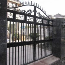 生产别墅铁艺大门 喷漆表面处理