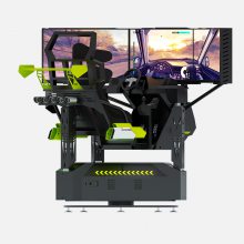 vr体验馆设备 VR三屏赛车 vr驾驶模拟器训练机 动感六轴赛车体验