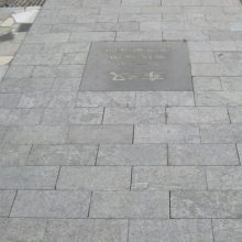 火烧面青石板小区户外铺地石材人行道踏步石纹理美观