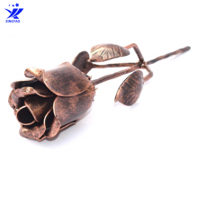金属工艺品 铜材质玫瑰花礼品 情人节礼物